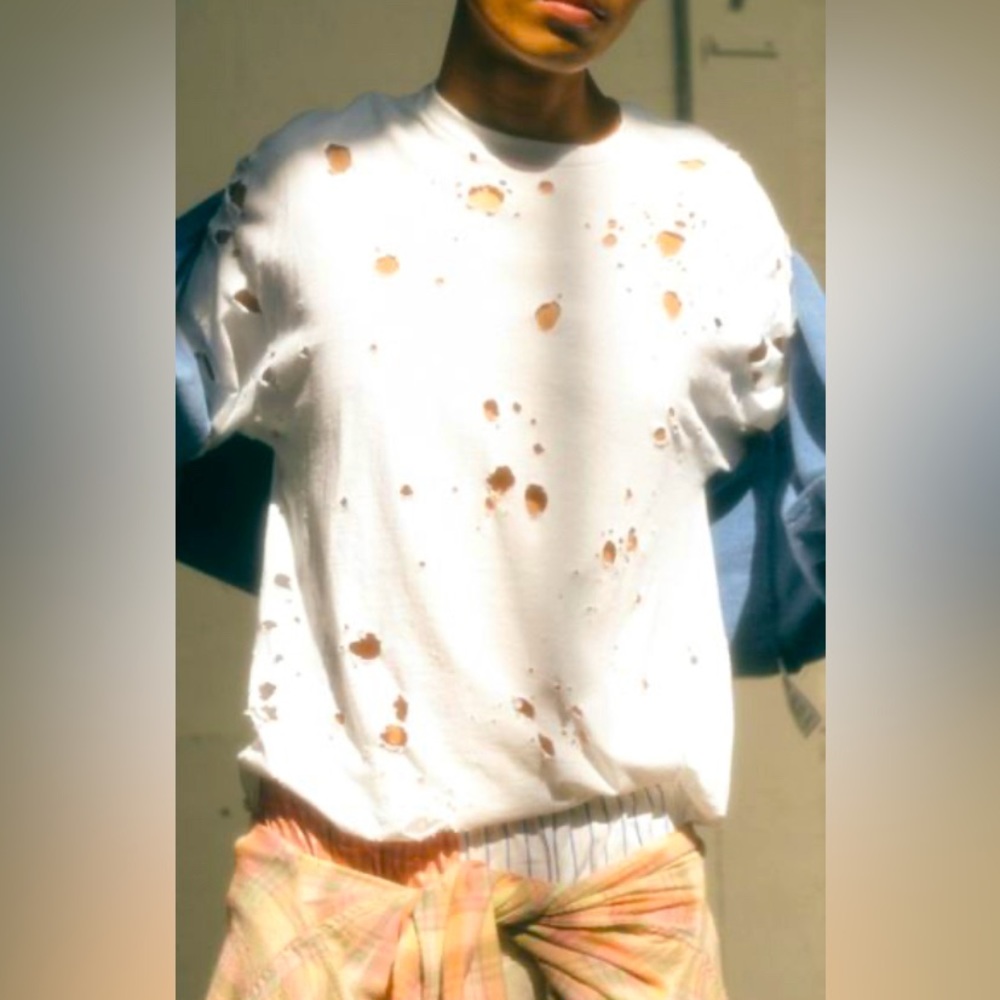 Urban Outfitters Renewal Vintage Destroyed Oversized Tee